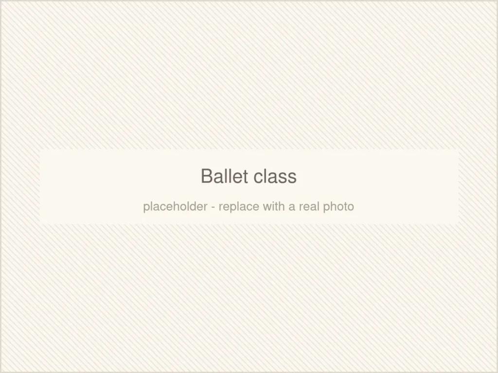 Ballet class (placeholder image)