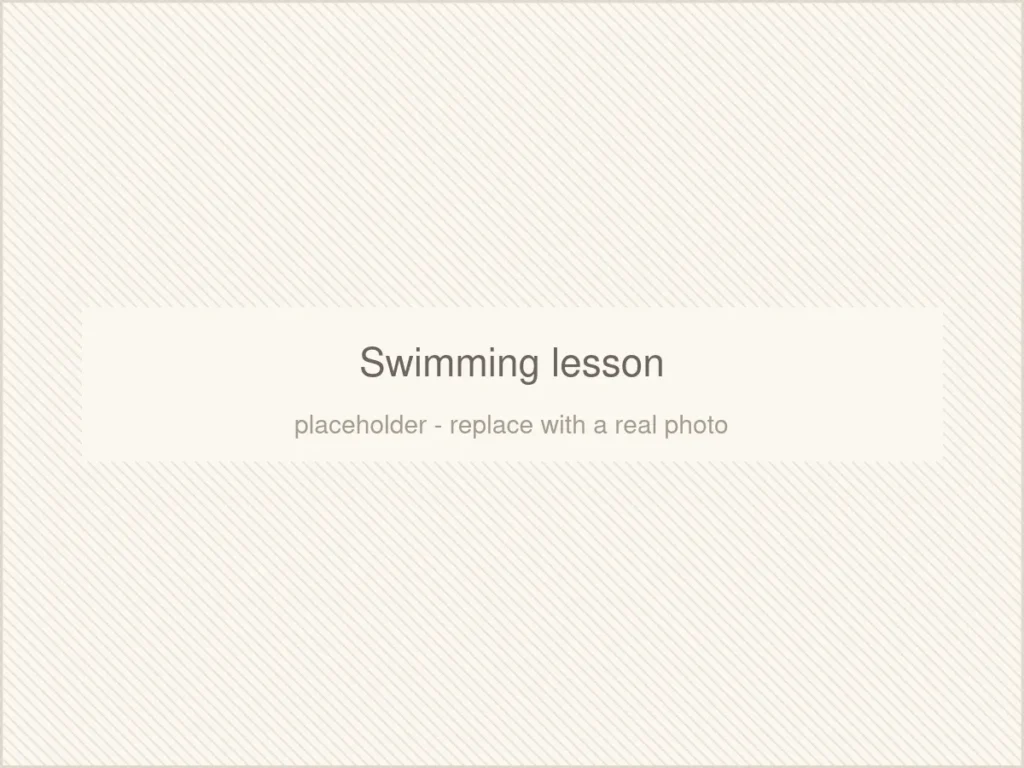 Swimming lesson (placeholder image)
